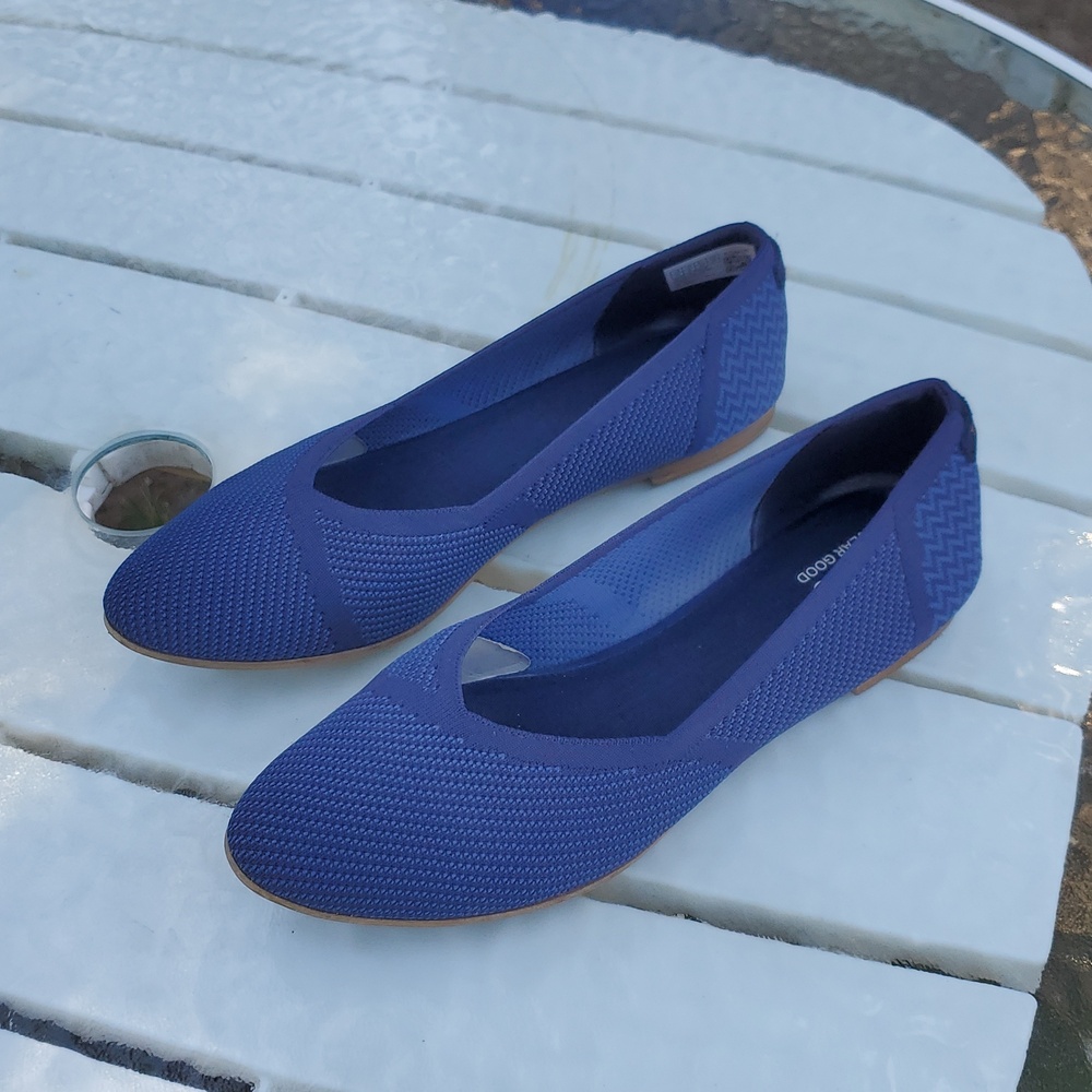 Toms Jutti Neat Navy Repreve Engineered Knit Women's Size 10. GUC With Box - Picture 7 of 10